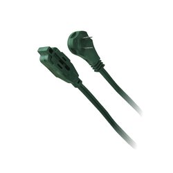 Extensión Eléctrica Domestica 6 M Verde Clavija Plana