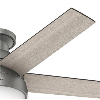 Ventilador Anslee LP Plata mate 46 pulg Hunter