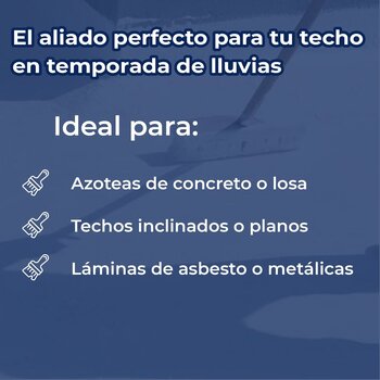Impermeabilizante Acrílico Fibratado Unimper 5 años 3.8 l