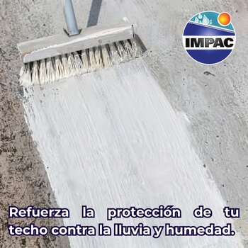 Impermeabilizante Acrílico Fibratado Blanco Impac 7000 3.8 L