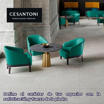 Piso Kiel Gray Tipo Piedra Cesantoni 60x120 cm Rectificado
