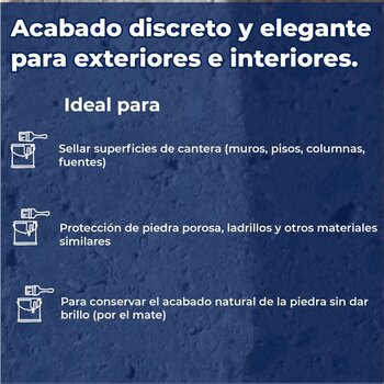 Sellador Acrílico Mate 19 L Cretosil para superficies de Cantera