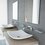 Lavabo Sobreponer Blanco Helvex Cuadrado Lvtrazzo