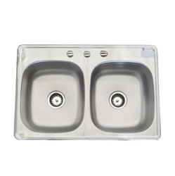 Tarja Fregadero EB Técnica 84 cm x 56 cm Con 2 Tinas C110