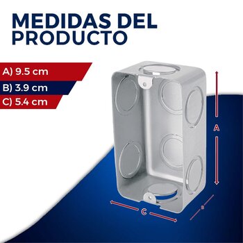 Chalupa galvanizada reforzada 2x4 CCH-2x4