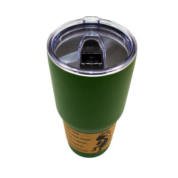 Vaso térmico verde con popote 28oz