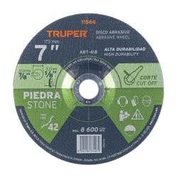 Disco Corte Piedra Truper 7 pulg Alto Rendimiento