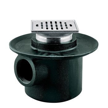 Coladera Helvex Una Boca Rejilla Cuadrada 28235CH