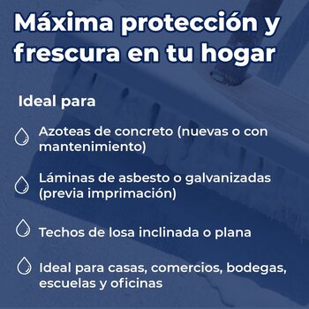 Impermeabilizante Acrílico Fibratado Blanco Diablo Rojo 21.6 Lt