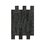 Muro Stonefort Black Daltile 34 x 45 cm