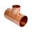 Tee Cobre Reducida 19 x 13 x 19 mm ¾ x ½ x ¾