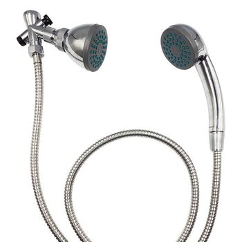 Regadera Manual Rugo sin brazo y Chapeton 44-T