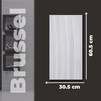 Piso Brussel Gris Daltile 30.5x60.5 cm