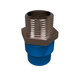 Conector CPVC Azul Rosca Exterior Bronce 13 mm Flowguard Gold