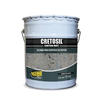 Sellador Acrílico Mate 19 L Cretosil para superficies de Cantera