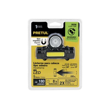 LINTERNA LED MINERO RECARGABLE 180 LM