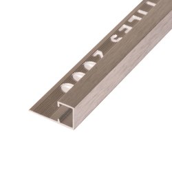 Uniperfil multiusos 12 mm x 2.5 ml plata cepillado
