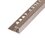 Uniperfil multiusos 12 mm x 2.5 ml plata cepillado