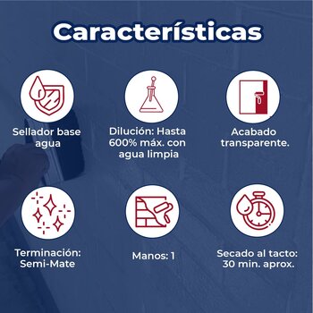 Sellador Vinílico Transparente Sherwin williams 19 L