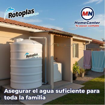 Tanque Rotoplas Blanco 5001 L Estándar 1.83 x 2.34 m