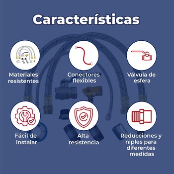 Kit de Instalación Coflex Para Calentador de Depósito