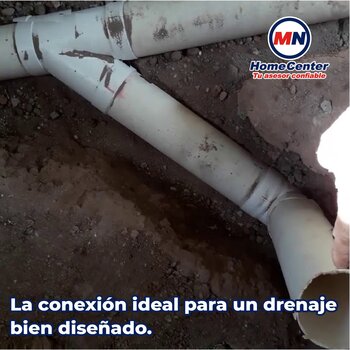 Yee Sanitaria PVC 4” x 4” (100 x 100 mm) para Drenaje