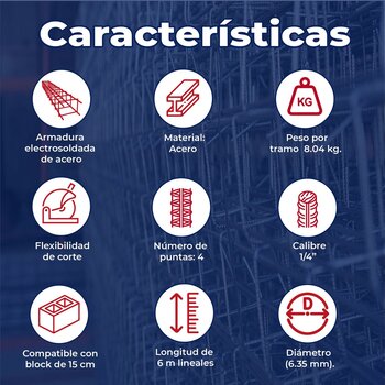 Cadena armex 1/4 15X30 4 puntas 6ML FISC.(10.