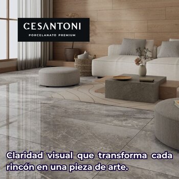 Piso Tipo Mármol Fiorentino plata Cesantoni 60x120 cm
