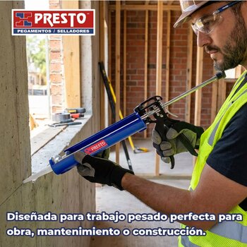 Pistola Siamés Porta Cartucho Anclaje Químico Presto