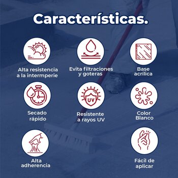 Impermeabilizante acrílico Acritón Proshield 12 años blanco 19 L