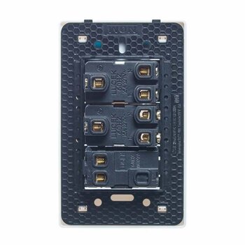 Placa 1 Apagador Sencillo 2 Contactos Lucek Bco mod BA20B