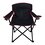 Silla Quad plegable negro y rojo
