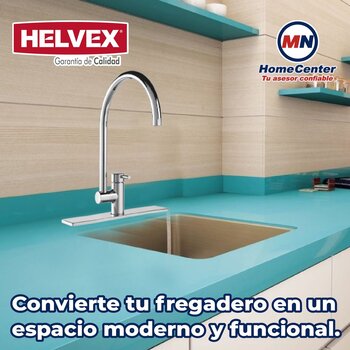 Llave Mezcladora Monomando Para Fregadero Helvex Elite E-300