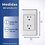 Placa de Contacto Duplex Color Blanco Luxica