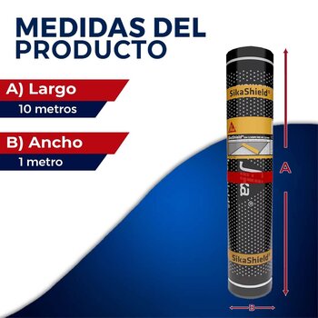 Imper prefabricado APP Sikashield 3.5mm FVidrio gravilla blanca