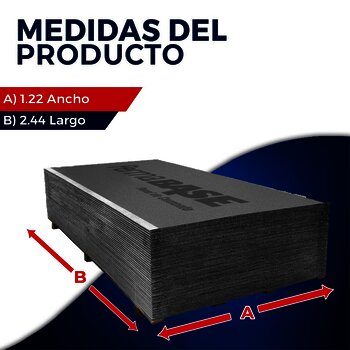 Panel Cemento Permabase 1.22 x 2.44 m 43 kg