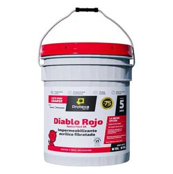 Impermeabilizante Acrílico Fibratado Diablo Rojo 19 Lt Terracota