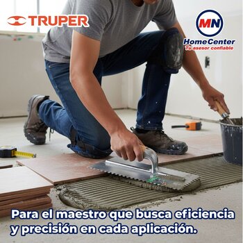 Llana Truper Diente Cuadrado 10 Remaches Madera