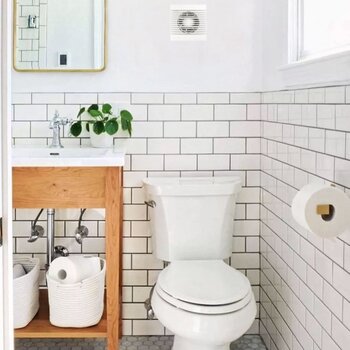 Extractor Baño Ultra Delgado Blanco 4 pulg marca Estevez