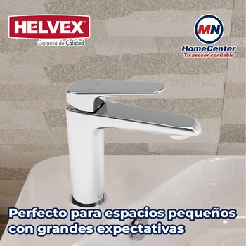 Llave Monomando Para lavabo Corto Sin Contra Potenza Helvex