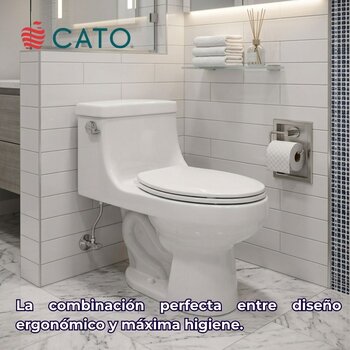 Inodoro Sanitario Una Pieza Ava Cato Blanco 4.8 lpd