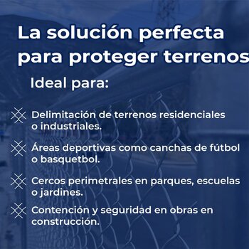 Malla Ciclónica Galvanizada DeAcero 1.25 x 20 M Calibre 13