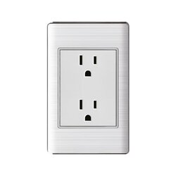 Placa de Contacto Duplex Color Blanco Luxica