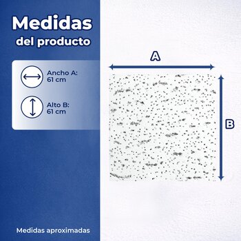 Plafon Cortega 704 5/8 0.61X0.61M (16 PZA)