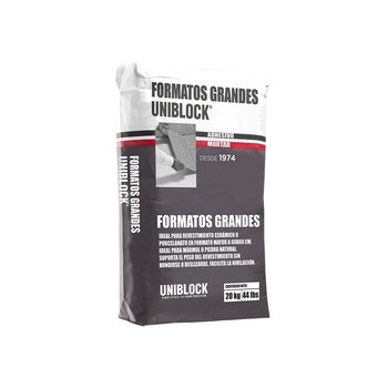 Adhesivo Grandes Formatos Uniblock 20 kg Blanco