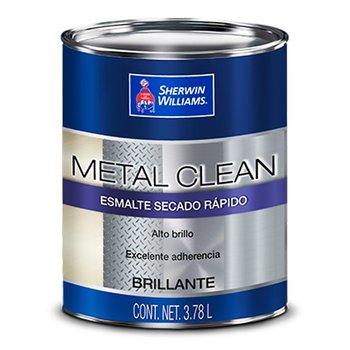 Esmalte bte Secado Rápido Metal Clean Blanco 3.78L
