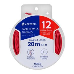 Cable THHW-LS 12 AWG Rojo 20M Cab12R20