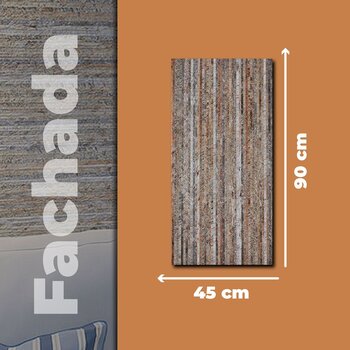 Muro Fachada Multicolor Daltile 45 x 90 cm Rectificado