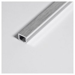 Uniperfil listelo 8 mm x 2.5 ml plata cepillado