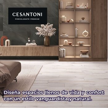 Piso Antiderrapante Harlow Cesantoni 20 x 120 cm Rectificado